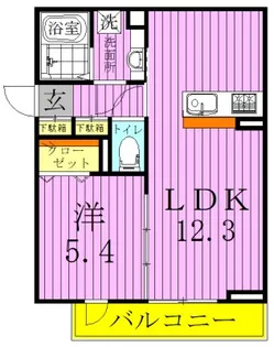 ファミユB【3階】の間取り