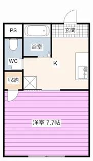 エスポワールII【2階】の間取り