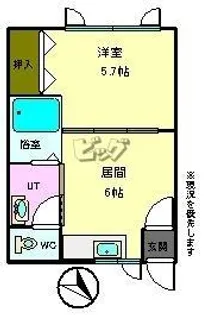 HILLS(ヒルズ)C【2階】の間取り