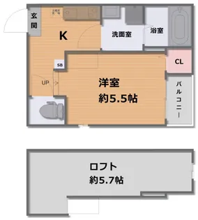 オリオンテラス【1階】の間取り