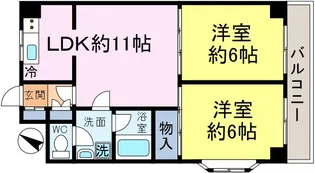 アゼリアコート【3階】の間取り