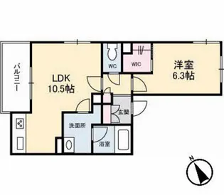 アヴニール五日市中央【3階】の間取り