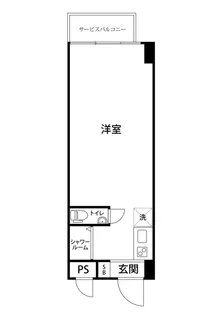 ローザ赤坂【1階】の間取り