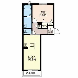 メイベリーン川崎 A【2階】の間取り