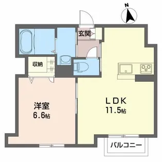 シャーメゾン プランドール神町【2階】の間取り