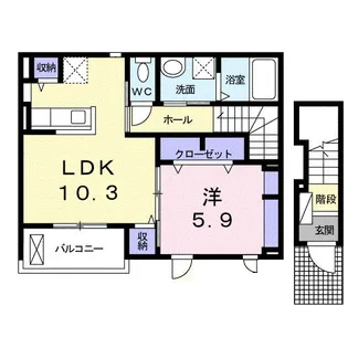 KaoruA【2階】の間取り