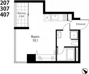 プライムアーバン浮間公園【3階】の間取り