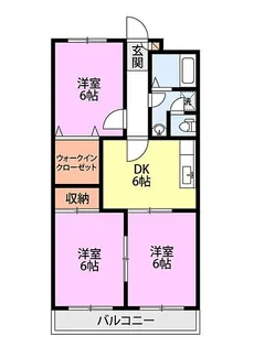 グランデ住吉B【2階】の間取り