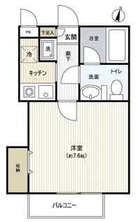 レジデンス南行徳【1階】の間取り