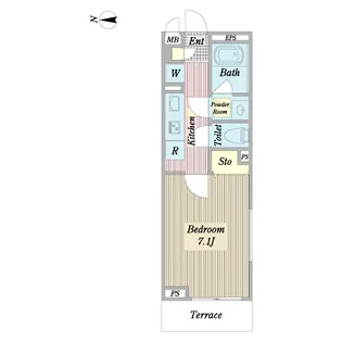 シオン出雲【1階】の間取り