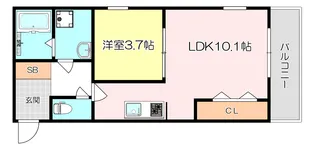 セジュール武庫之荘【2階】の間取り
