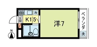 南阿佐ヶ谷コーポ【2階】の間取り