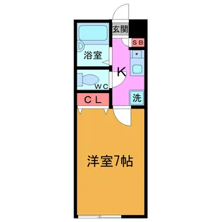 サン・ヒガシノ【1階】の間取り