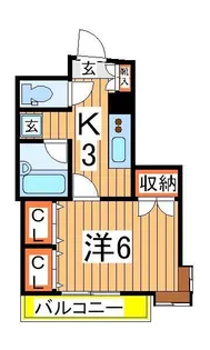ロマネあけぼの【2階】の間取り