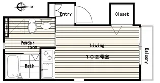 パーク神楽坂【1階】の間取り