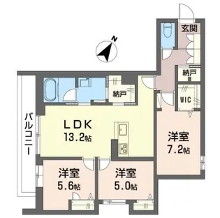 ジェンティーレ【3階】の間取り
