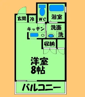 アンリシェール橋本【1階】の間取り