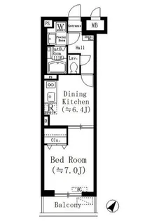 ルーチェ六義園【3階】の間取り