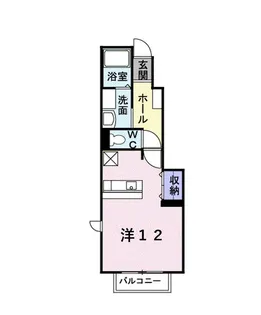 アパルトマン・エム【1階】の間取り
