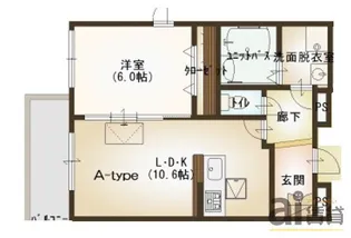 ルネス アーク【2階】の間取り