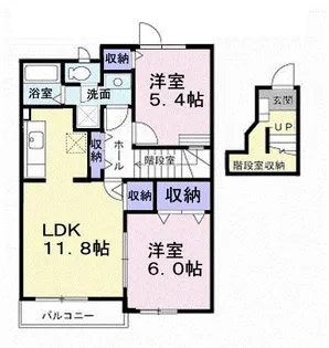メゾン・ド・ヴァースト【2階】の間取り