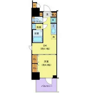 エステムコート東京八王子【11階】の間取り