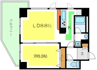 アルタイル・M【9階】の間取り