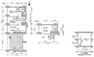 東雲キャナルコートCODAN14号棟【13階】の間取り