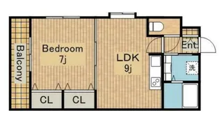 ダイアパレス池袋ルネッサンス【3階】の間取り