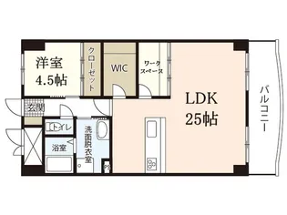 ハイタウン出汐【7階】の間取り