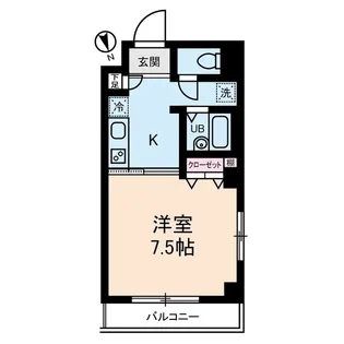メゾンヌーヴェル【4階】の間取り