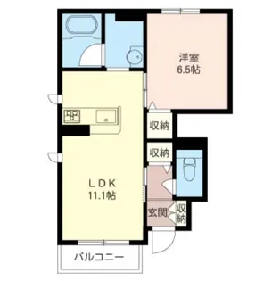 ラフィナート橋本【1階】の間取り