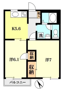 コーポコスモス【2階】の間取り