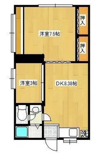 松江ロイヤルハイツ【4階】の間取り