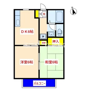 メゾンデシオン【1階】の間取り