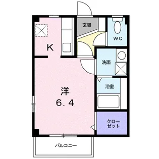 グリ ンヒルズII【2階】の間取り