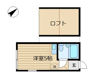 フラット荏田【1階】の間取り