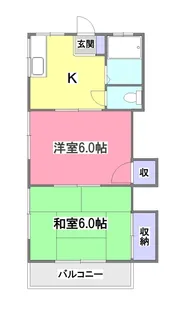 グリーンコーポ【2階】の間取り
