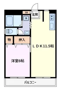第一日東ハイツ【4階】の間取り