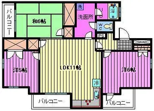 エクセルハイム常盤【2階】の間取り