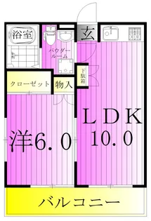 メゾンド琴【2階】の間取り