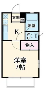 ブルースカイ湘南【1階】の間取り