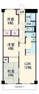 リアライズ城北【5階】の間取り