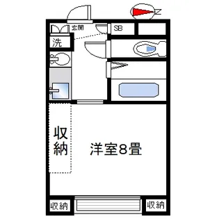 K2フラット【1階】の間取り