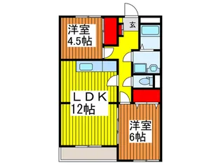 コミネマンション【2階】の間取り