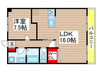 メゾン高栄A【1階】の間取り