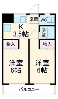 エルマーナ春日【1階】の間取り