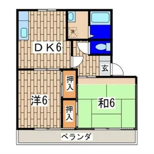 ツーベスト【2階】の間取り