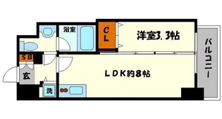 イグレック南本町(IGREC)【7階】の間取り