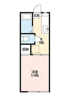 ルーブルコーヨー【2階】の間取り